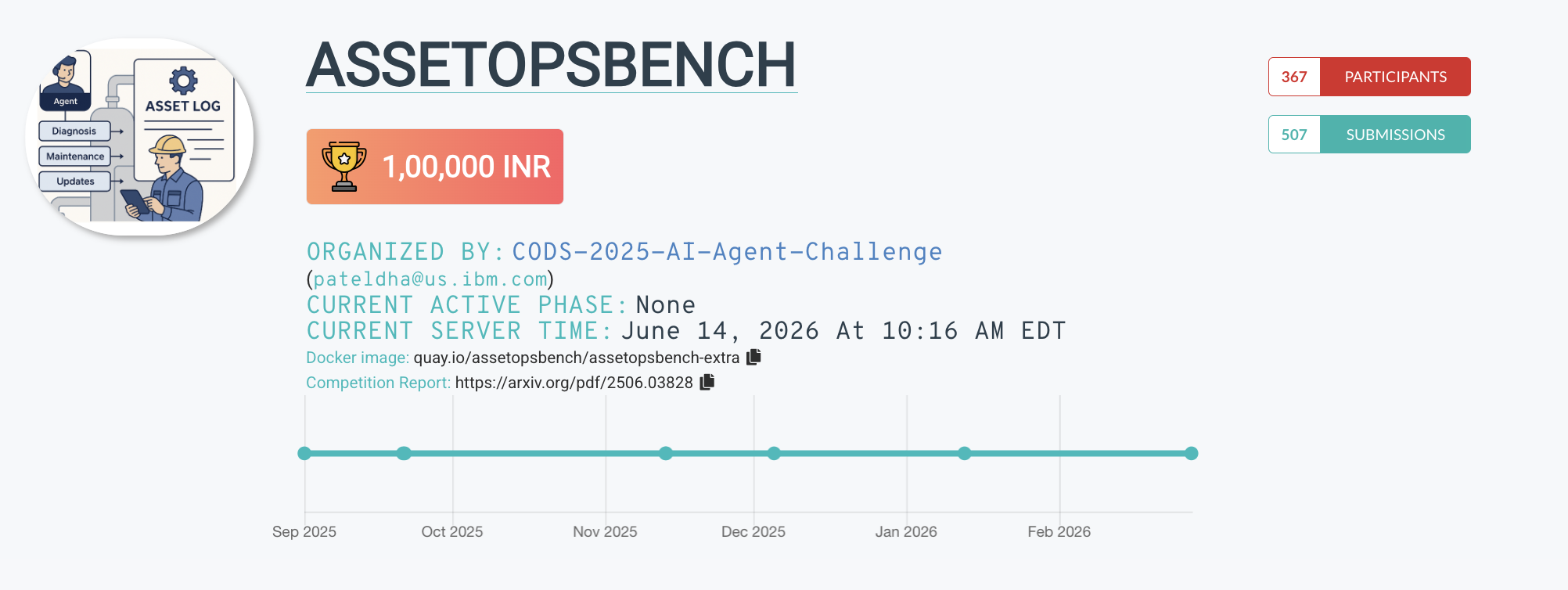 CODS 2025 Agentic AI Challenge and AssetOpsBench-Live
